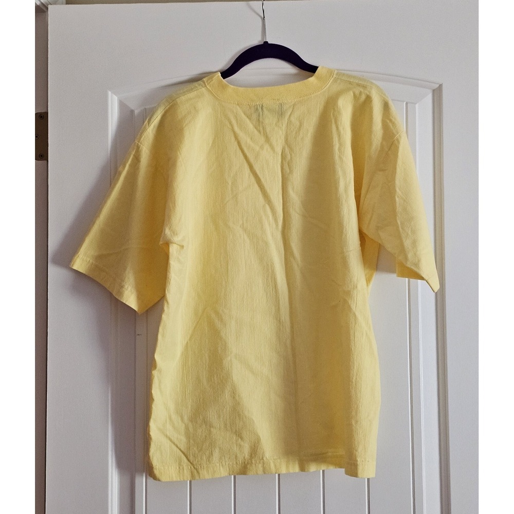 Vintage Women's SK Sport Yellow 2 Piece Set Top Pants Hot Air Balloons Size S - Picture 3 of 16